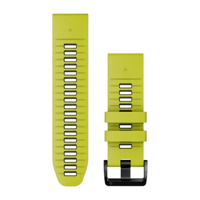 GARMIN QUICKFIT 26 WATCH BANDS  ELECTRIC LIME/GRAPHITE SILICONE BAND