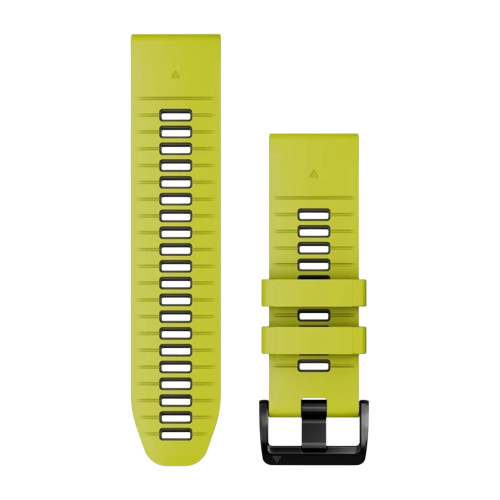 GARMIN QUICKFIT 26 WATCH BANDS  ELECTRIC LIME/GRAPHITE SILICONE BAND