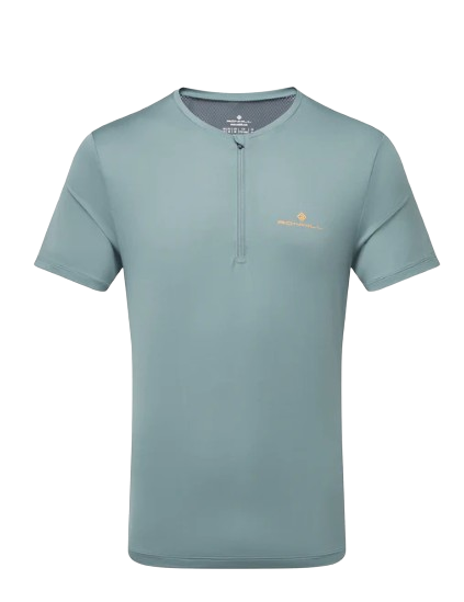 Ronhill Men’s Tech 1/2 Zip S/S Tee   تي شيرت بزهرة قصيرة من تكنولوجيا الرجال بتصميم سحاب نصفي