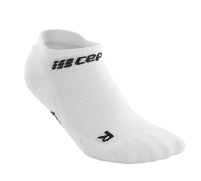 The Run Compression Socks No Show V4 White Women II