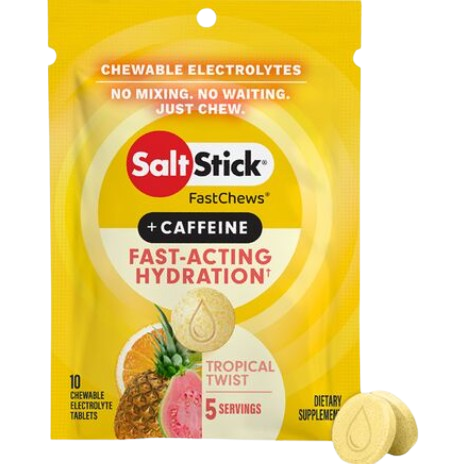 SALTSTICK Electrolyte Fastchews 10 Tablet عصا الملح بالكهرباء للمضغ السريع 10 أقراص