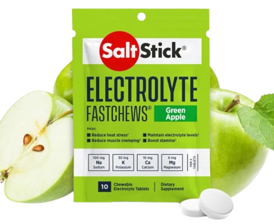 SALTSTICK Electrolyte Fastchews 10 Tablet عصا الملح بالكهرباء للمضغ السريع 10 أقراص