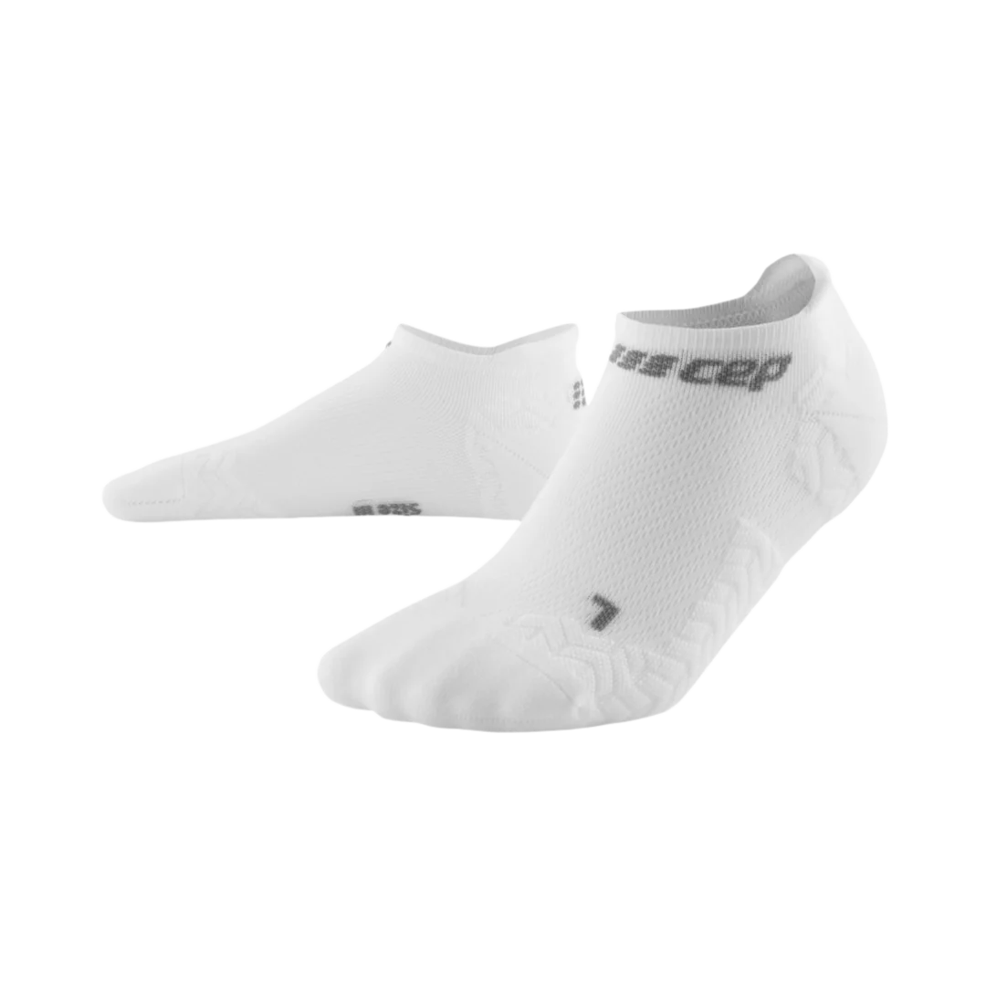 CEP Training Compression Socks No Show White Unisex – Muscat