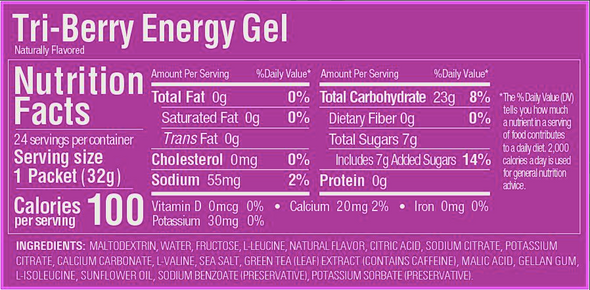 GU Tri-Berry Energy Gel